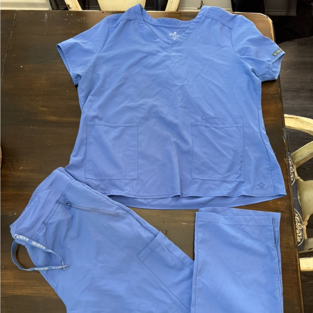 Seal Blue Scrub Set